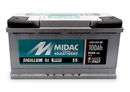 Midac S5 - DIN - 945 CCA / 860 CCA (EN) - 100Ah -12 Volt Car Battery - High Cranking - 353L × 175W × 190H mm